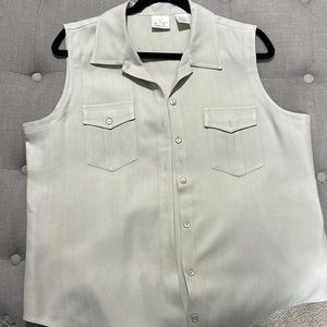 100% silk button up golf shirt